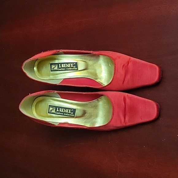 J.Renee Couture Collection Women's Red High Heel Shoes Size 11M Used